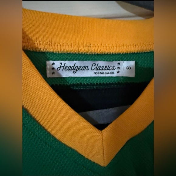 Mighty Ducks Green and Gold Hockey Jersey - Picture 2 of 3